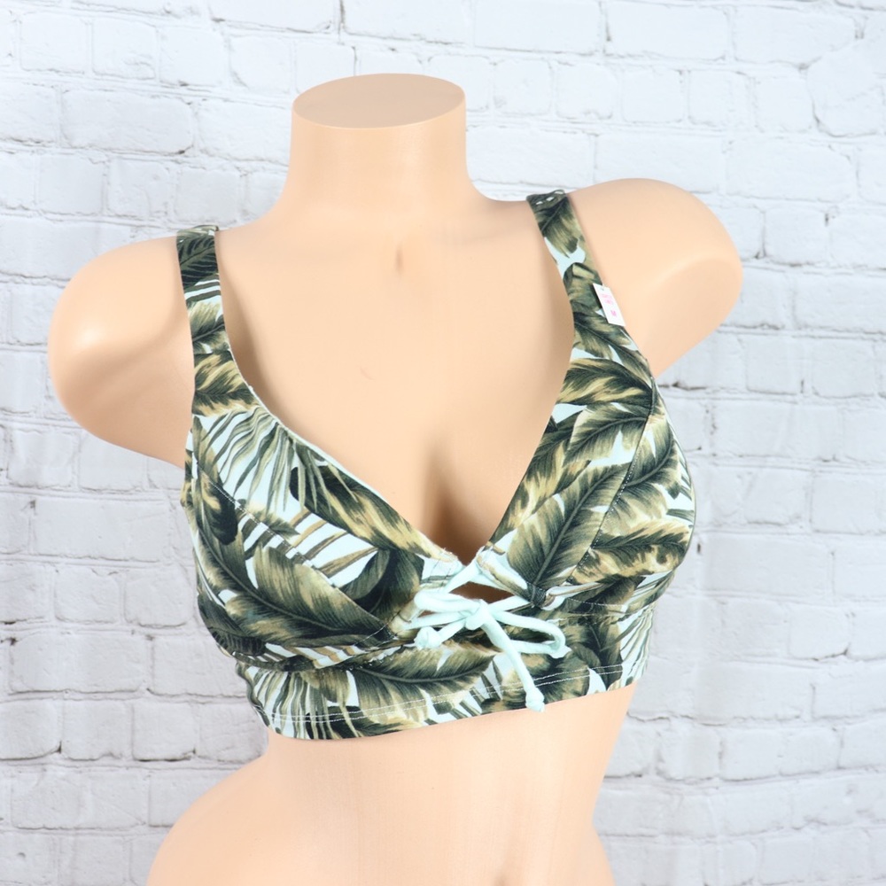 VS Pink Lightly Lined Palm Print Scoop Bralette - Picture 5 of 7